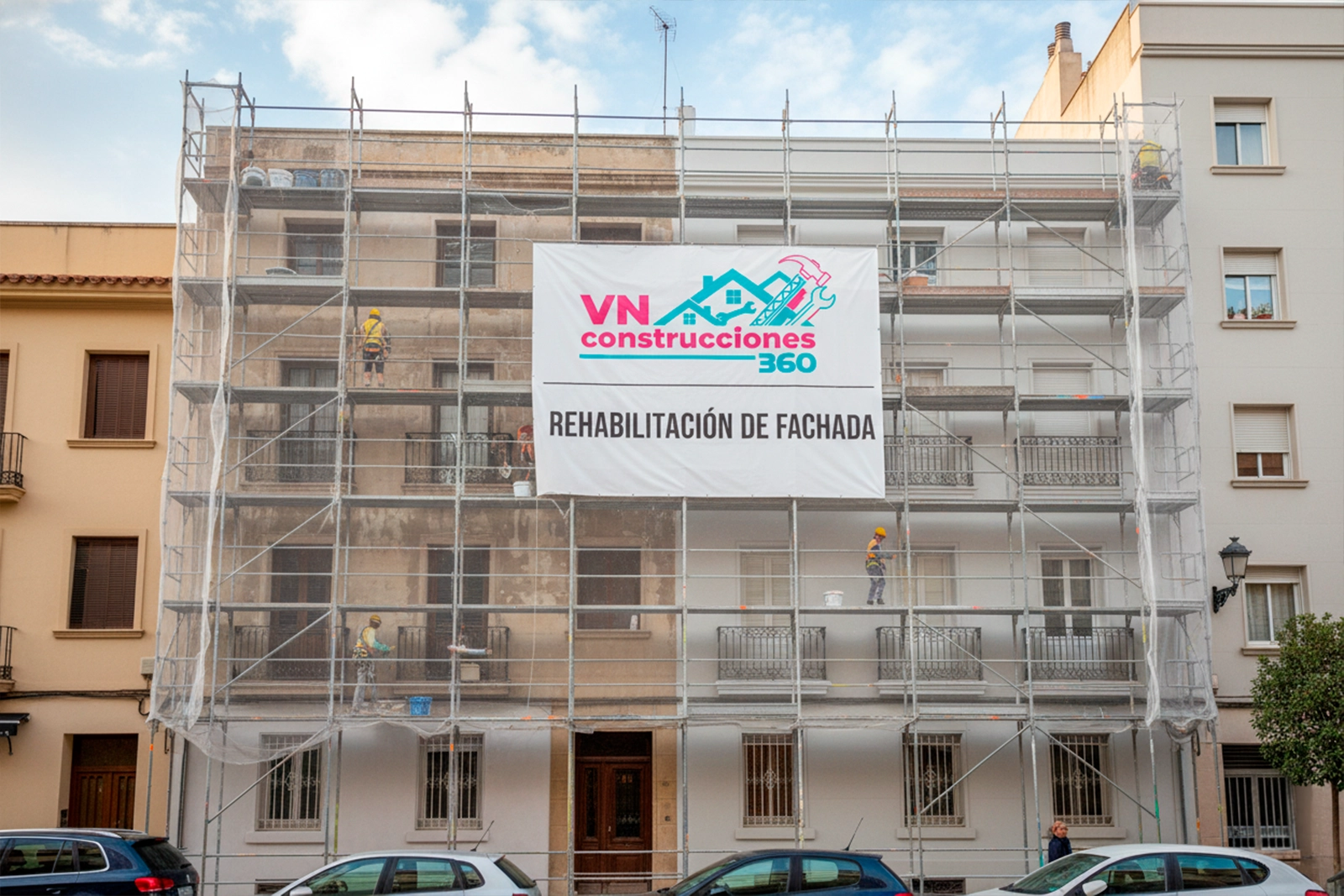Rehabilitación de fachada en Elche – VN Construcciones 360